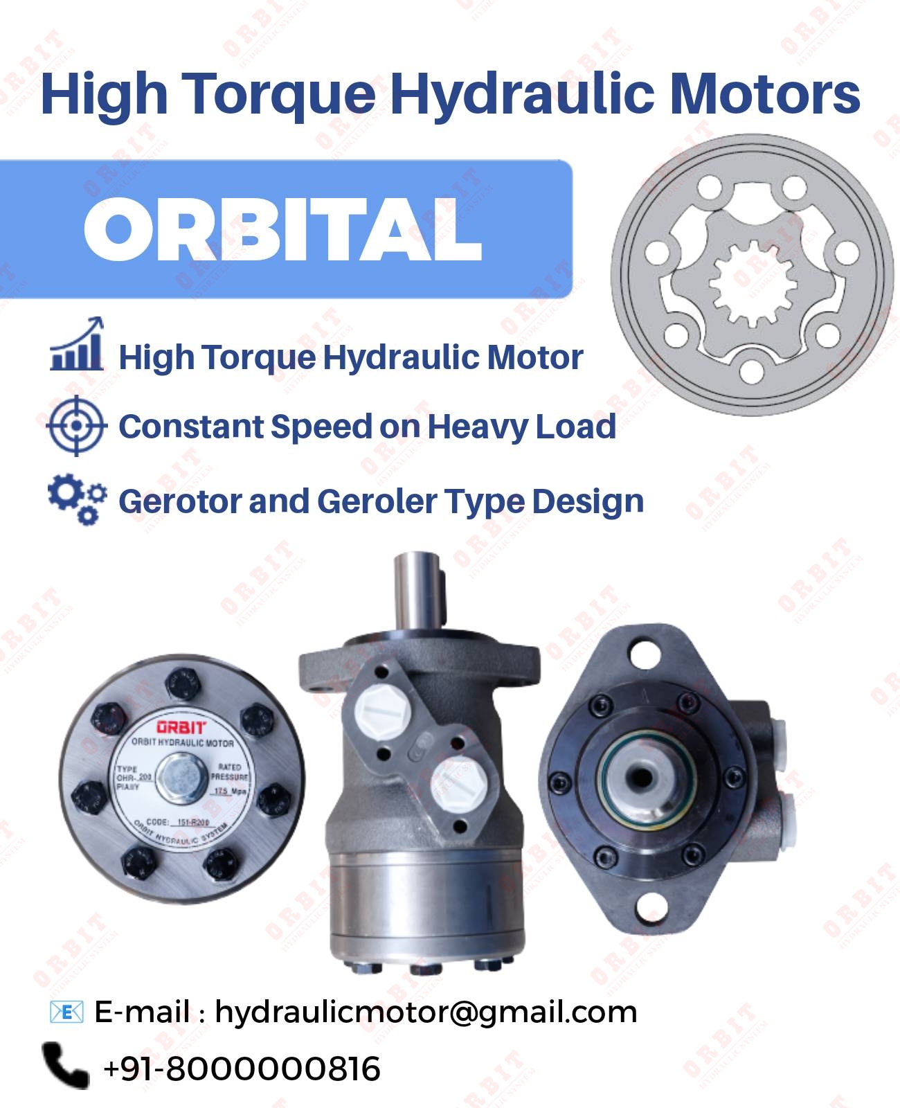 Danfoss OMM OMP OMR OMS Hydraulic Motor OMRX- 400 11186188 White Hydraulic Motor In Ahmedabad Mumbai Pune Chennai Bangalore Hyderabad Nashik Indore Jaipur Delhi India